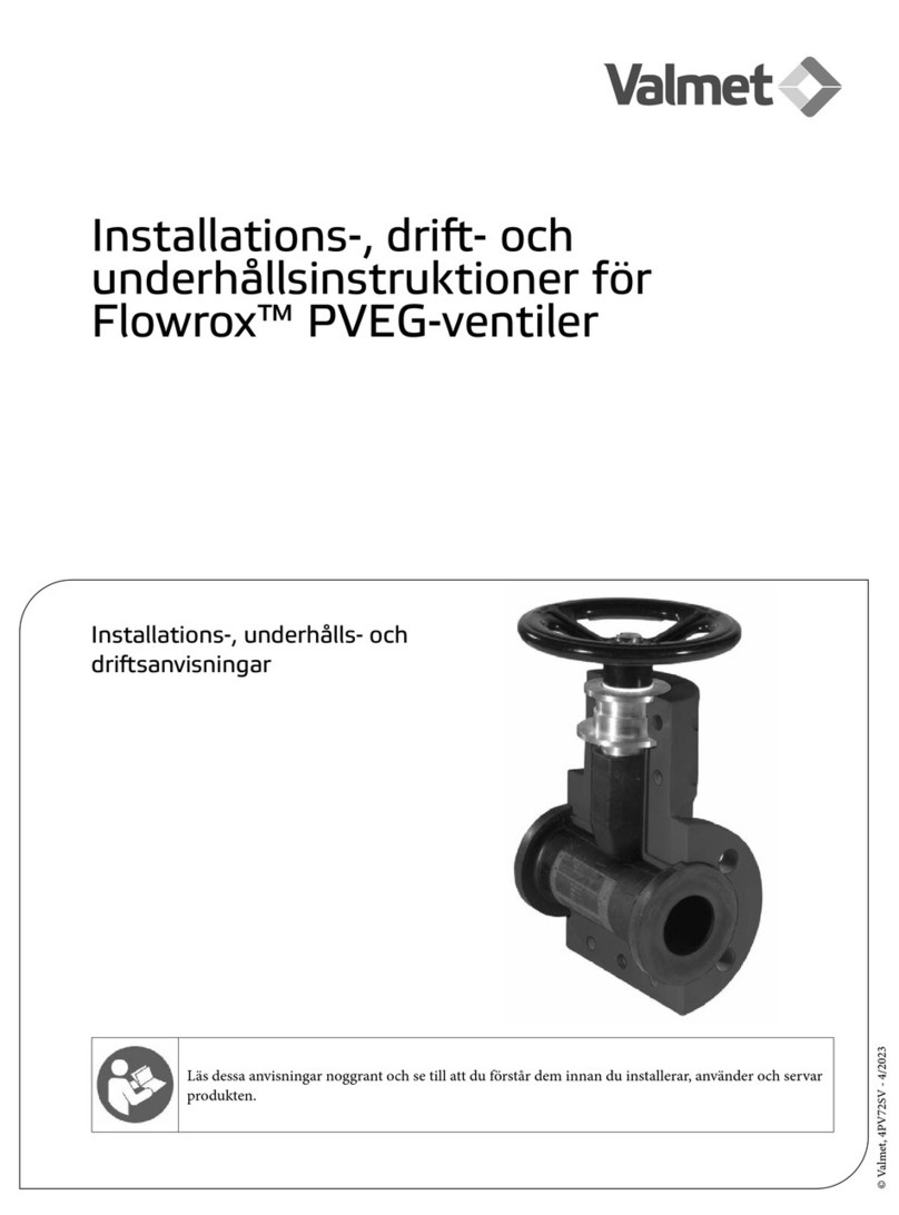 Valmet Flowrox PVEG Installation, operation and maintenance instructions