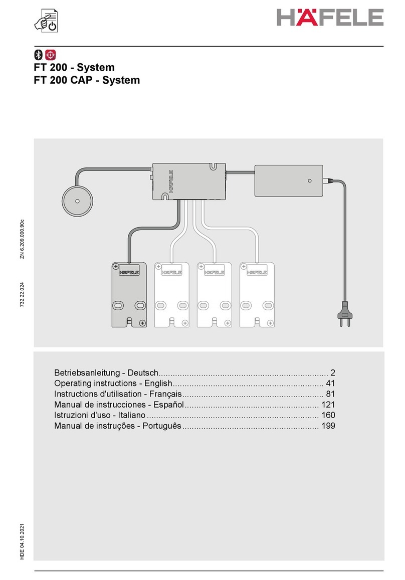 Häfele FT 200 operating instructions
