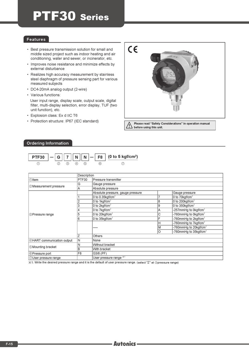 Autonics PTF30 Series manual
