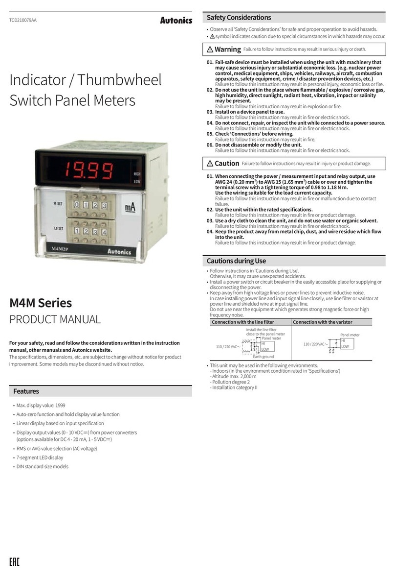 Autonics M4M Series product manual