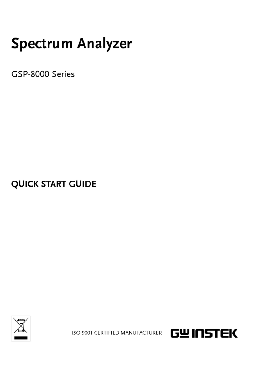 GW Instek GSP-8000 Series quick start guide