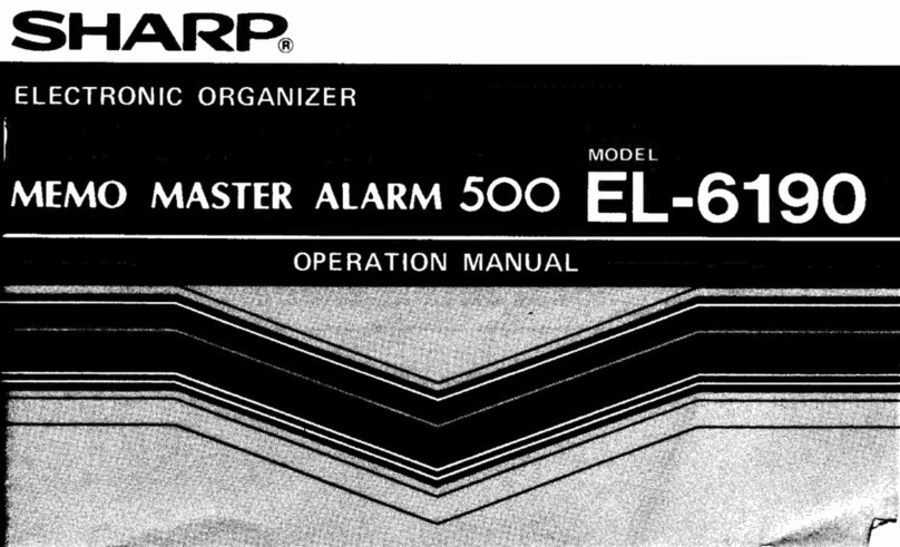 Sharp EL-6190 User manual