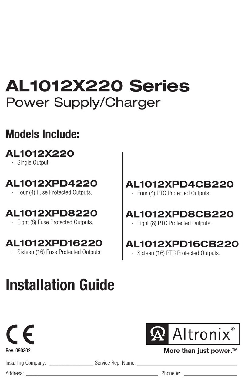 Altronix AL1012X220 Series User manual