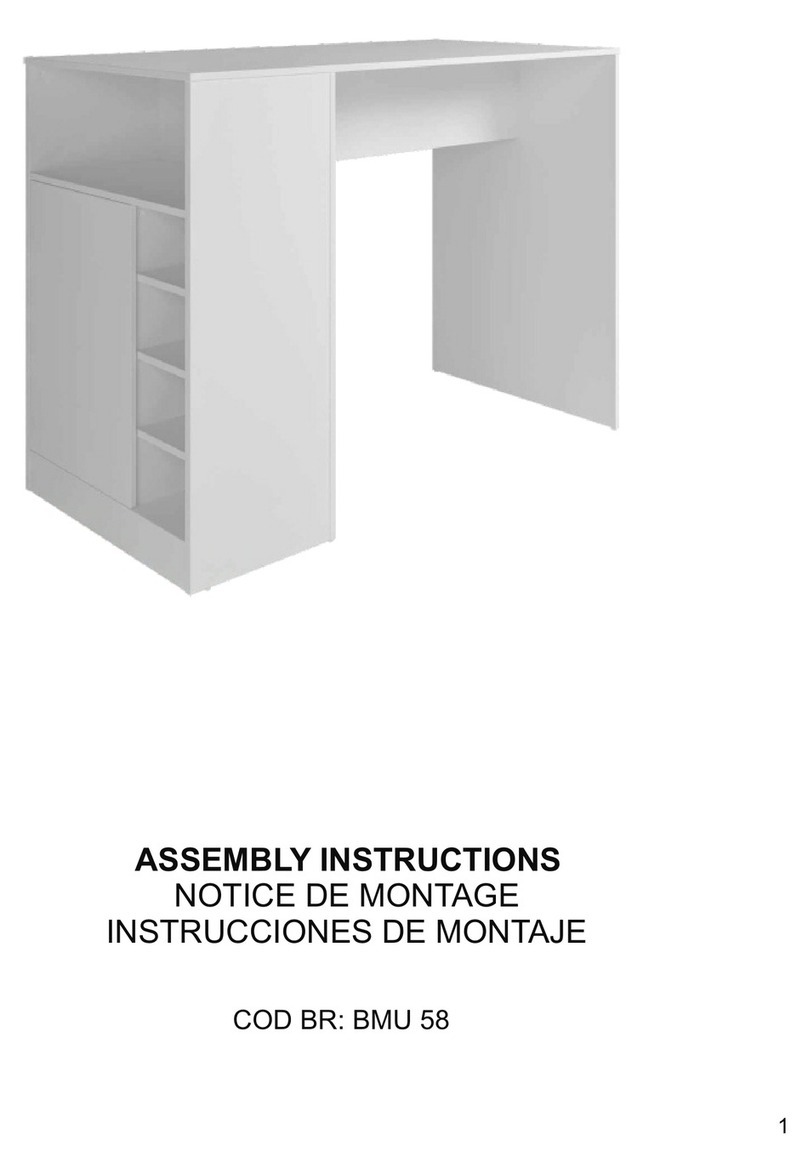 beaux meubles BMU 58 Assembly instructions
