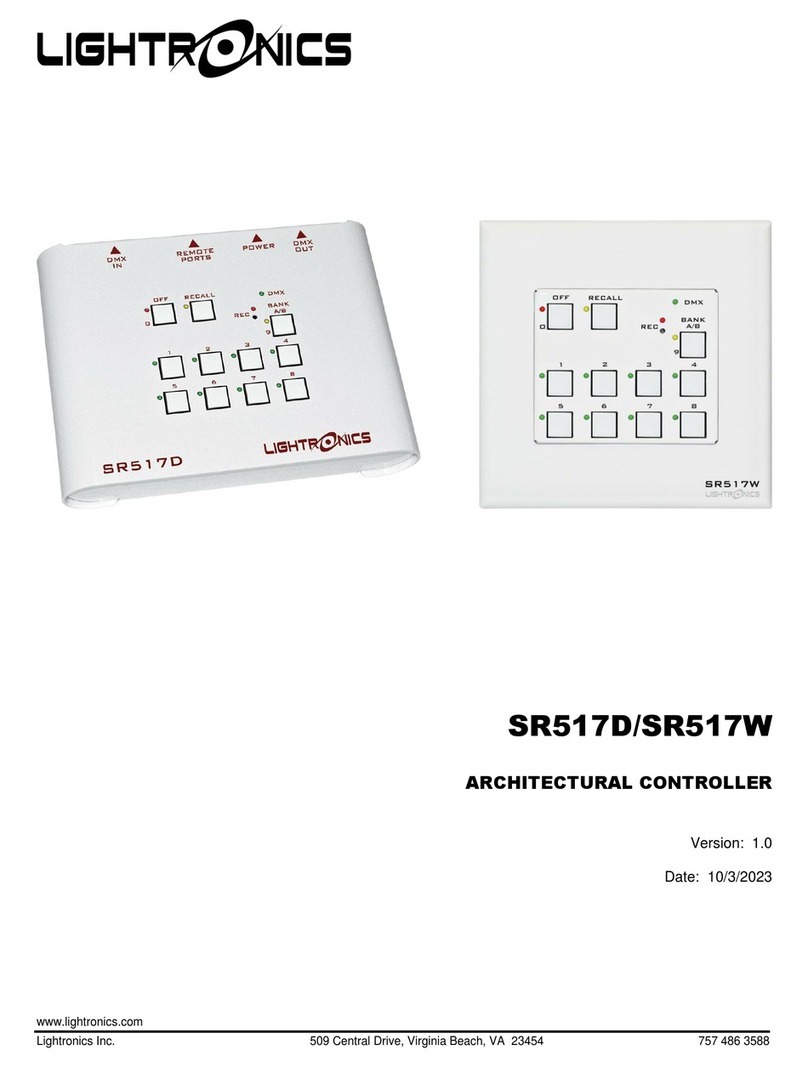 Lightronics SR517D User manual