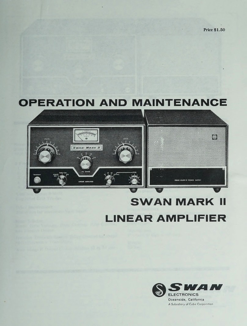 Swann MARK II Operation and maintenance manual