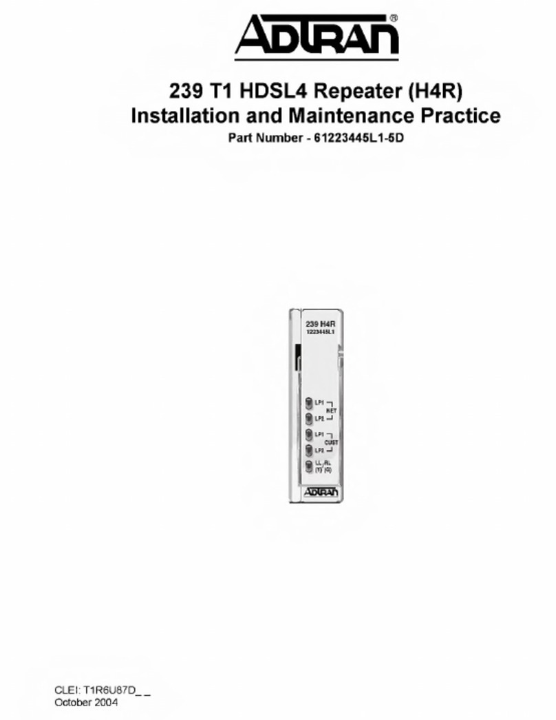 ADTRAN 239 T1 Instruction Manual