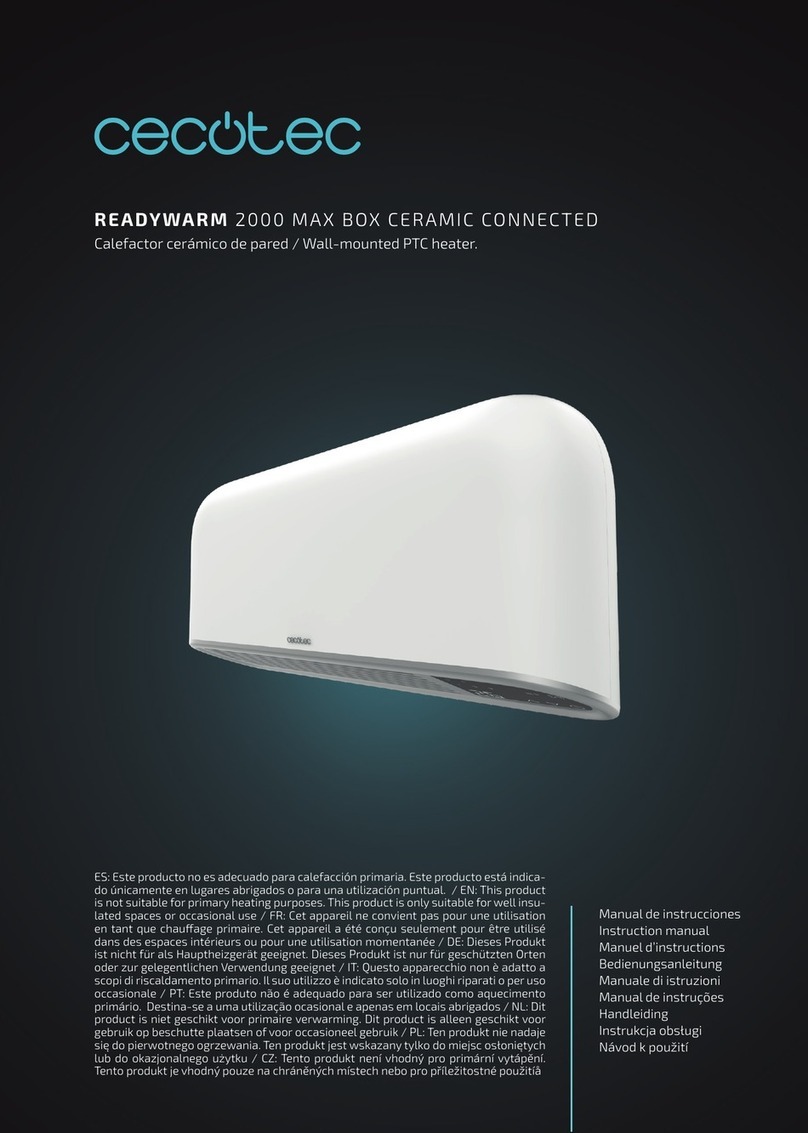 cecotec READYWARM 2000 MAX CERAMIC ROTATE DESIGN User manual cecotec READYWARM 2000 MAX CERAMIC ROTATE DESIGN User manual