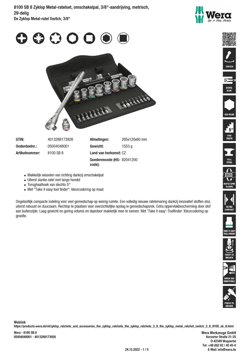Wera 8100 SB 8 manual