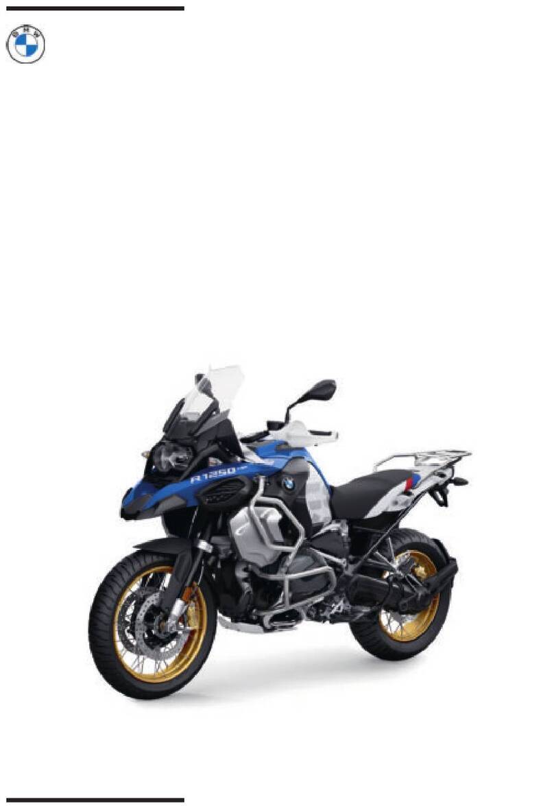 BMW R 1250 GS Adventure HP Rider's manual BMW R 1250 GS Adventure HP Rider's manual