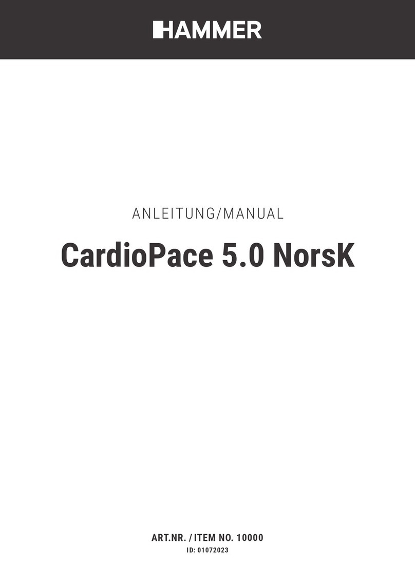 Hammer NorsK CardioPace 5.0 User manual Hammer NorsK CardioPace 5.0 User manual