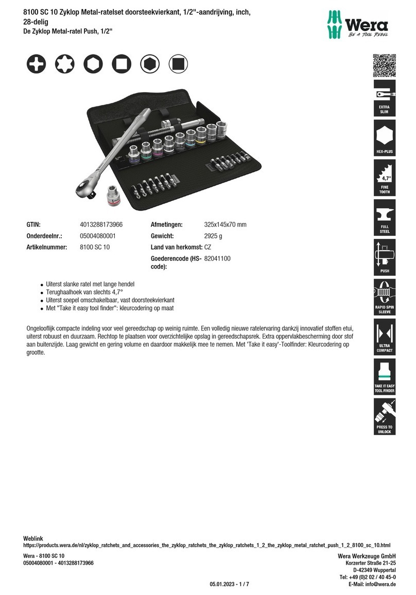 Wera 8100 SC 10 manual