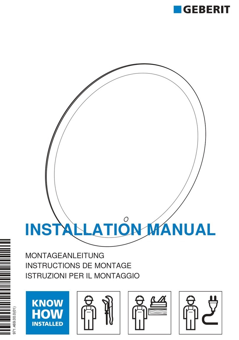 Geberit L2569072 installation manual