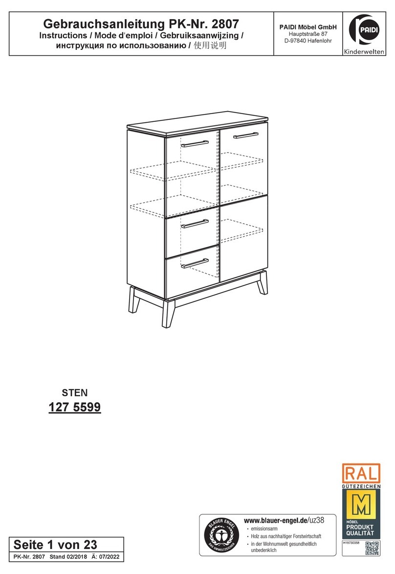 PAIDI STEN 127 5599 User manual