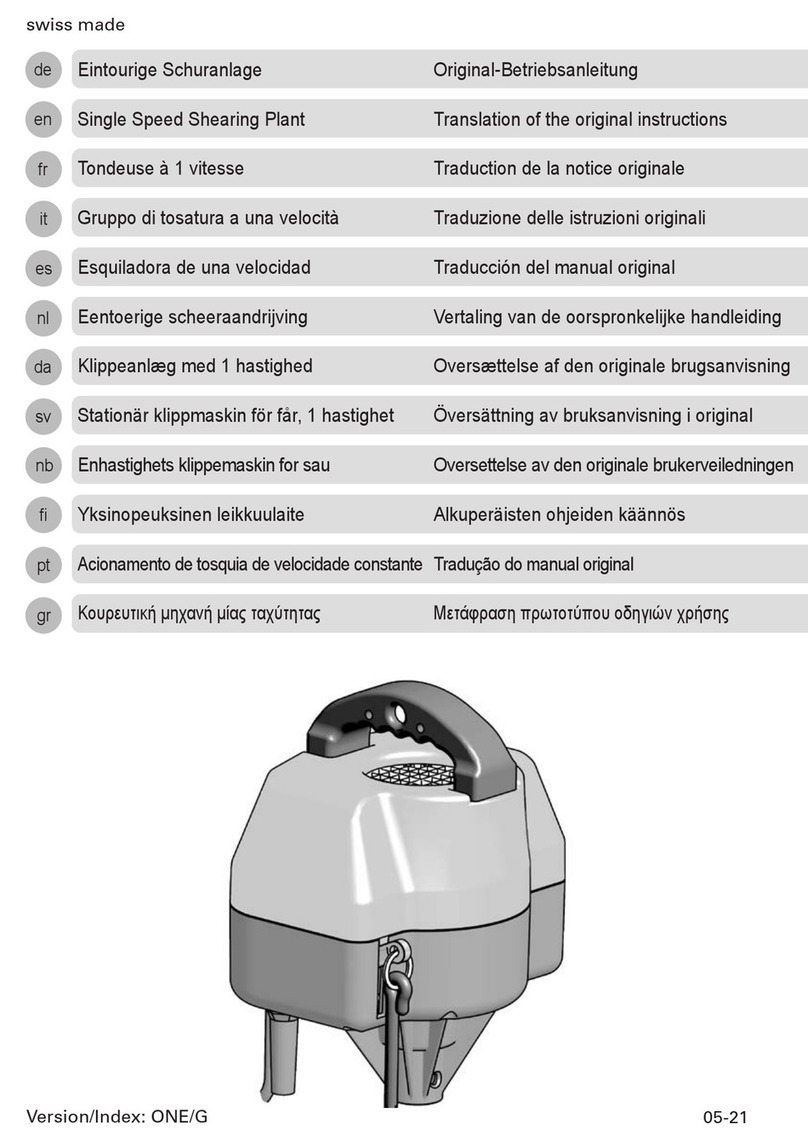 Heiniger ONE/G Translation of the original instructions