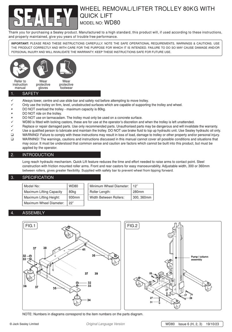 Sealey WD80 User manual