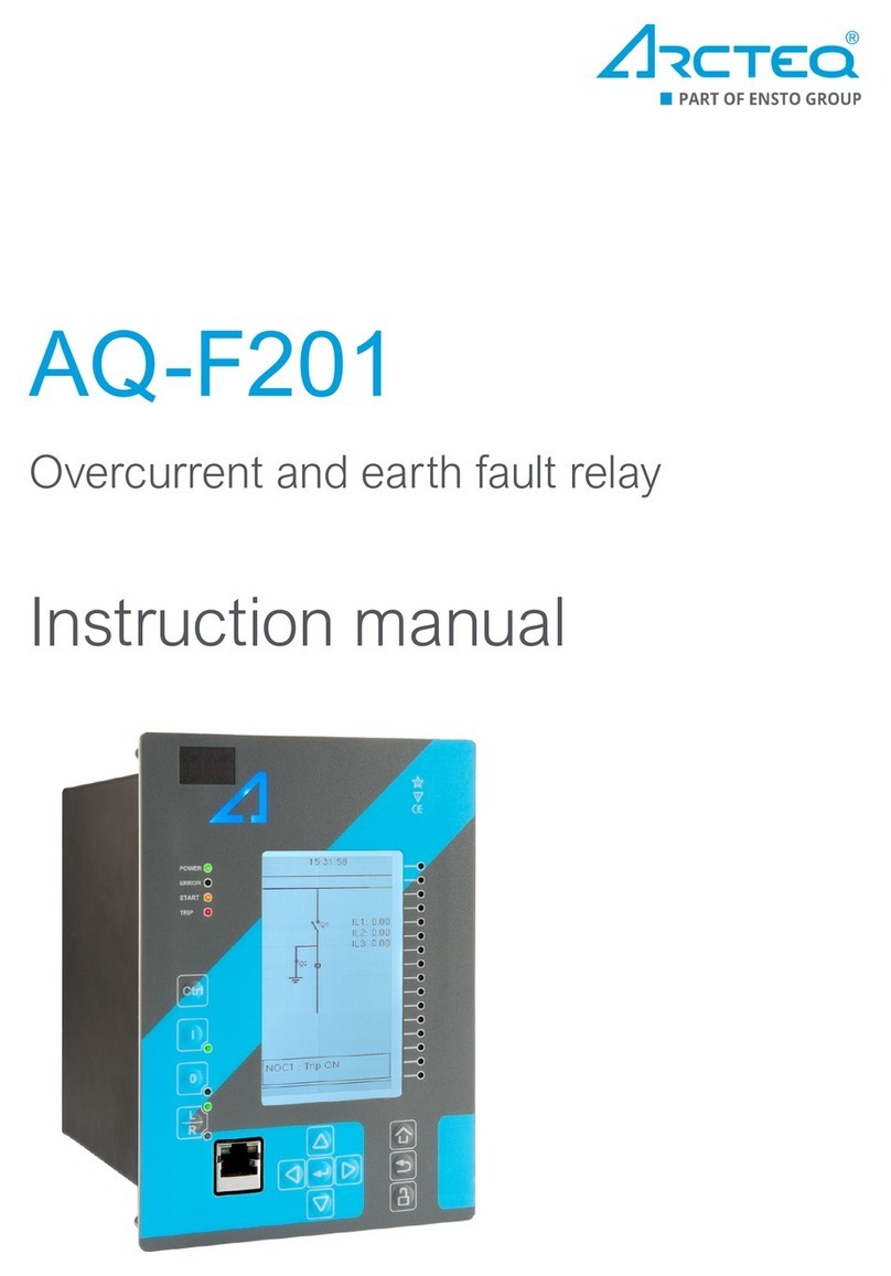 Arcteq AQ-F201 instruction manual