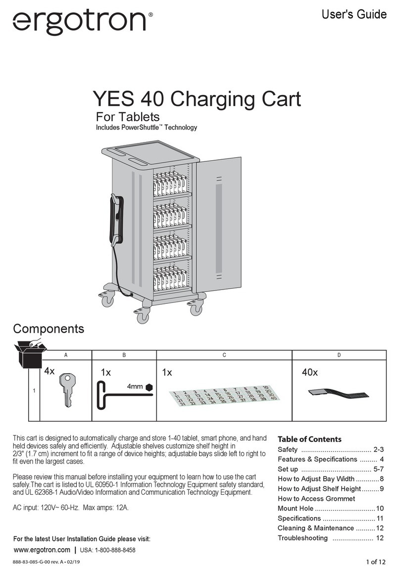 Ergotron YES 40 User manual Ergotron YES 40 User manual