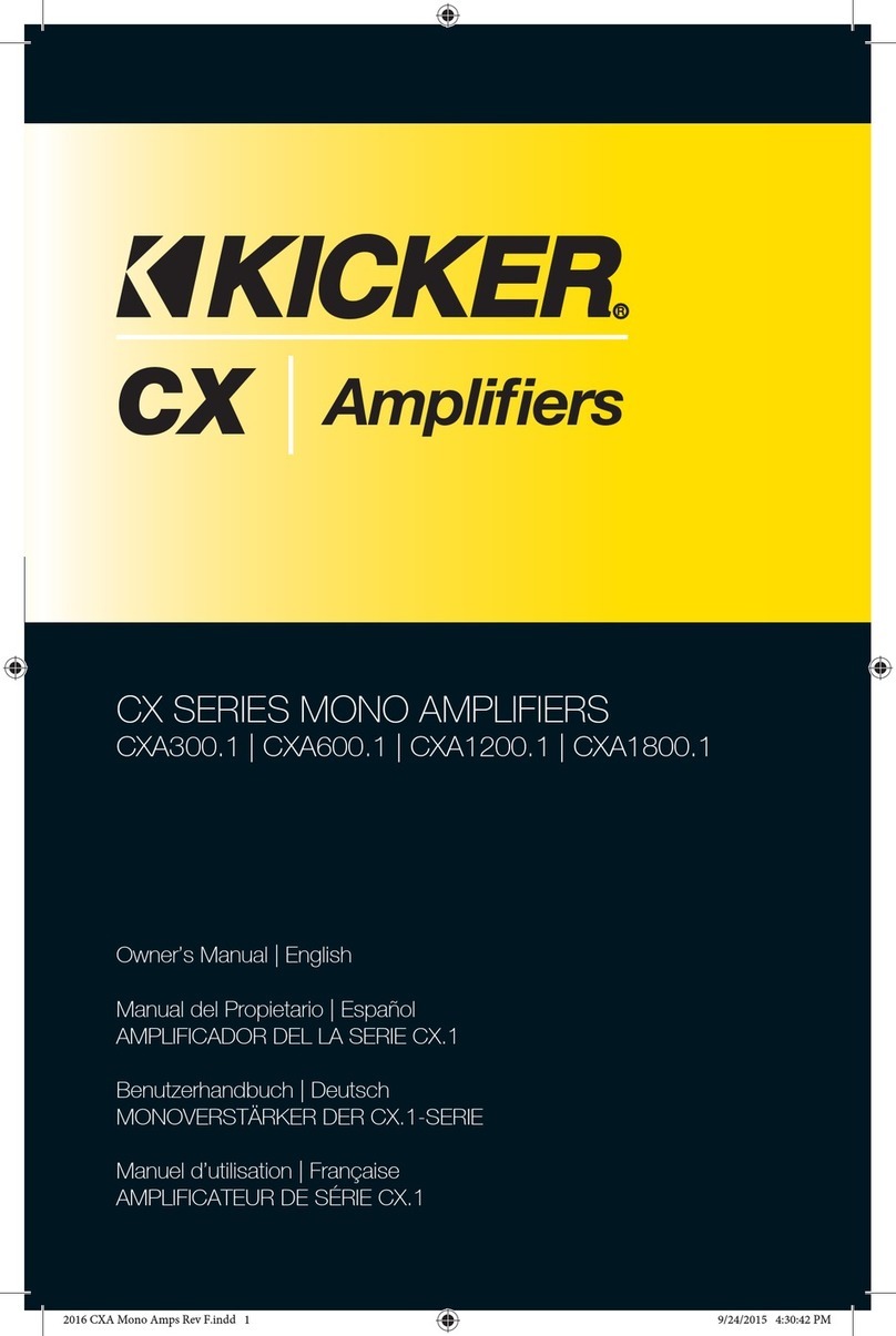 Kicker CX.1 Series User manual