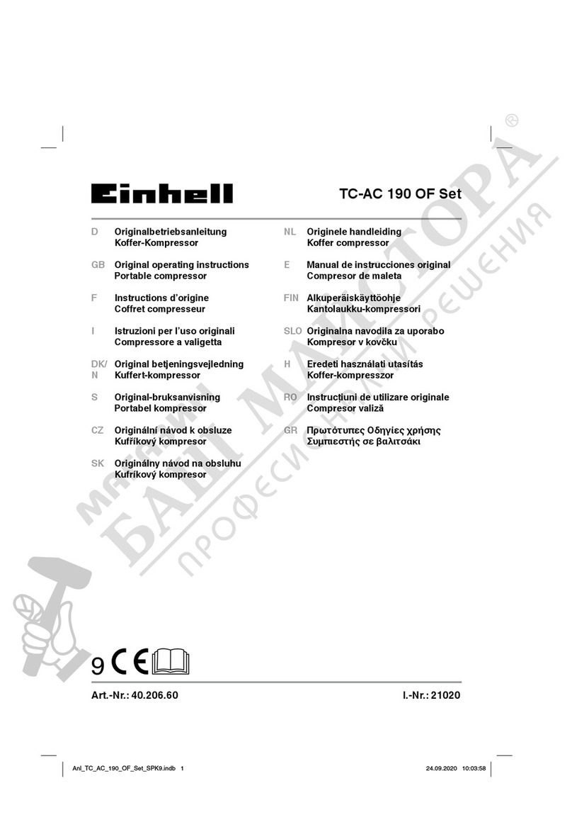 EINHELL TC-AC 190 OF Set User manual