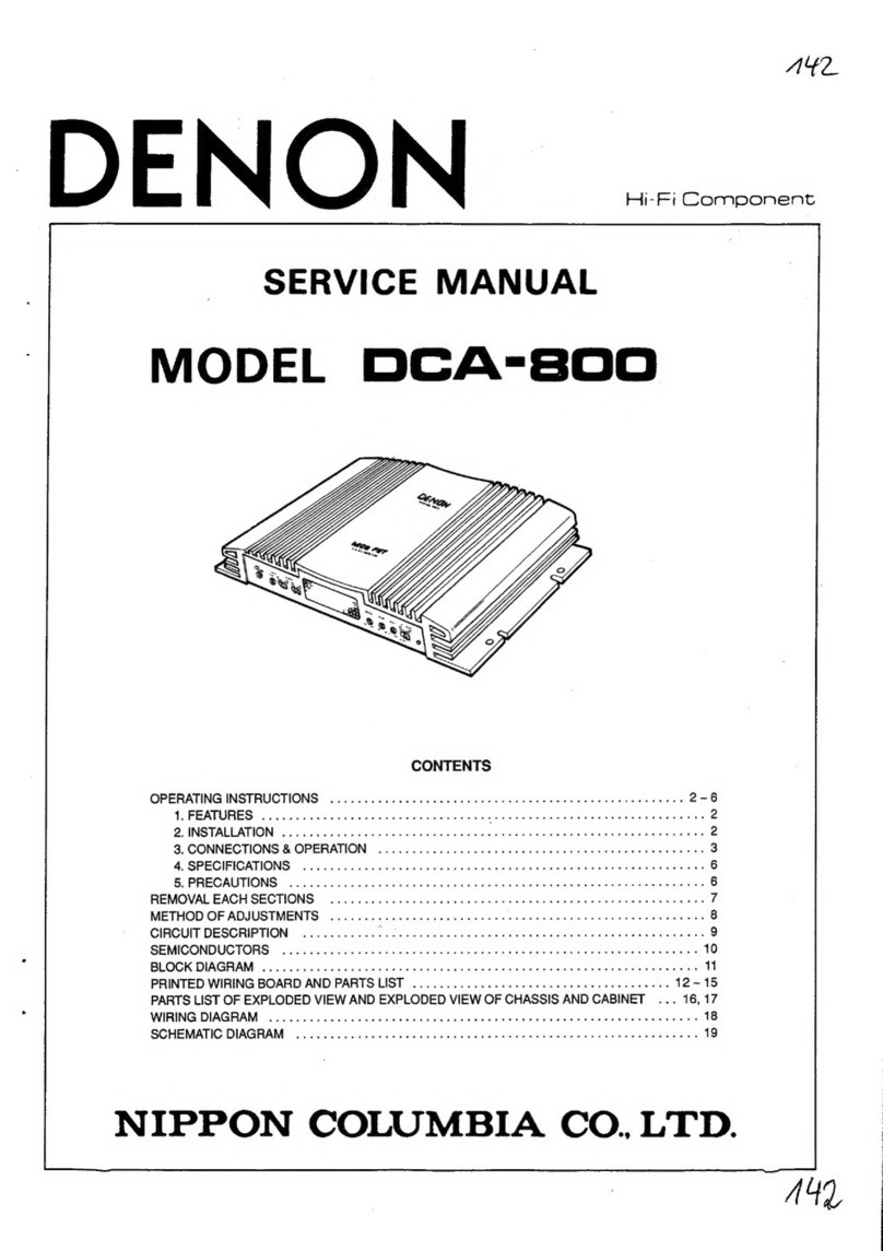 Nippon DENON DCA-800 Service manual