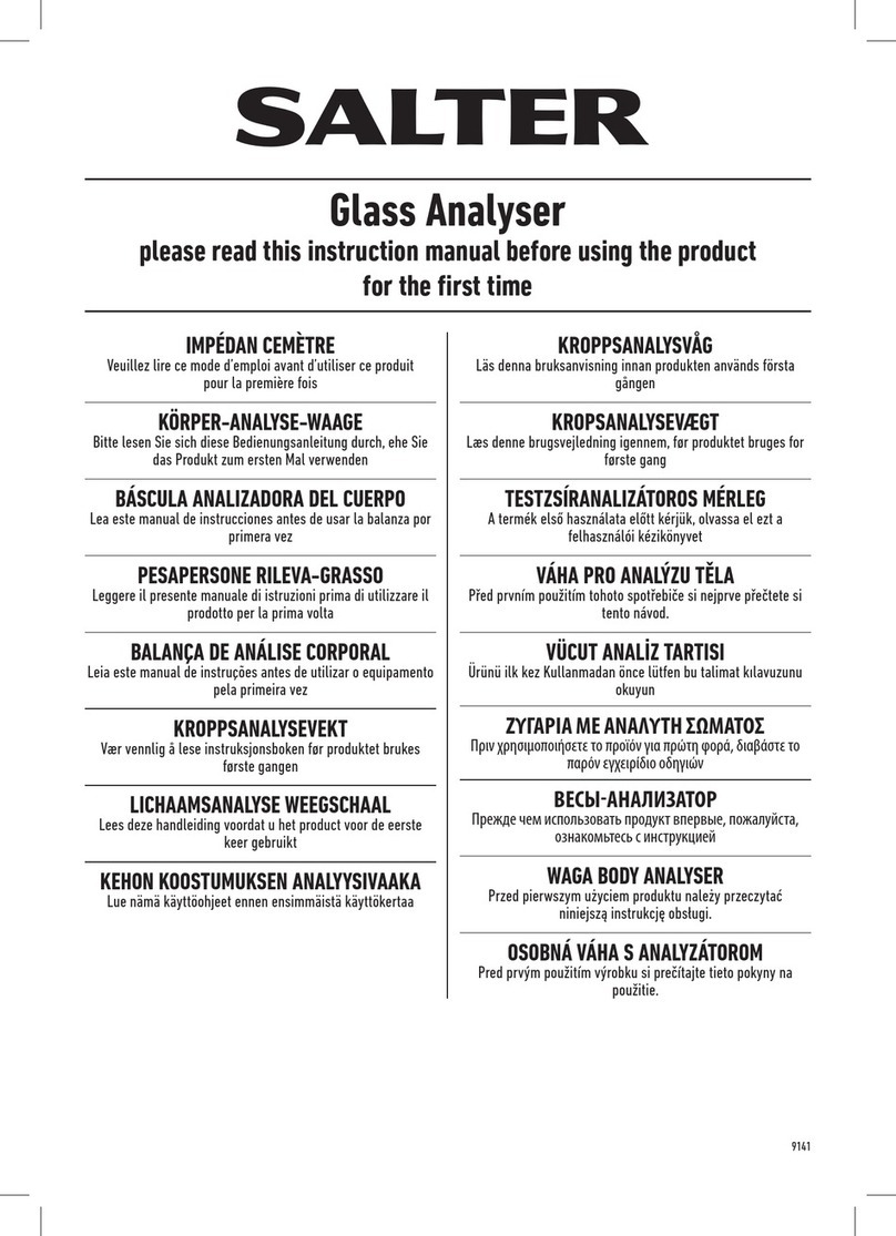 Salter 9141 WH3R instruction manual