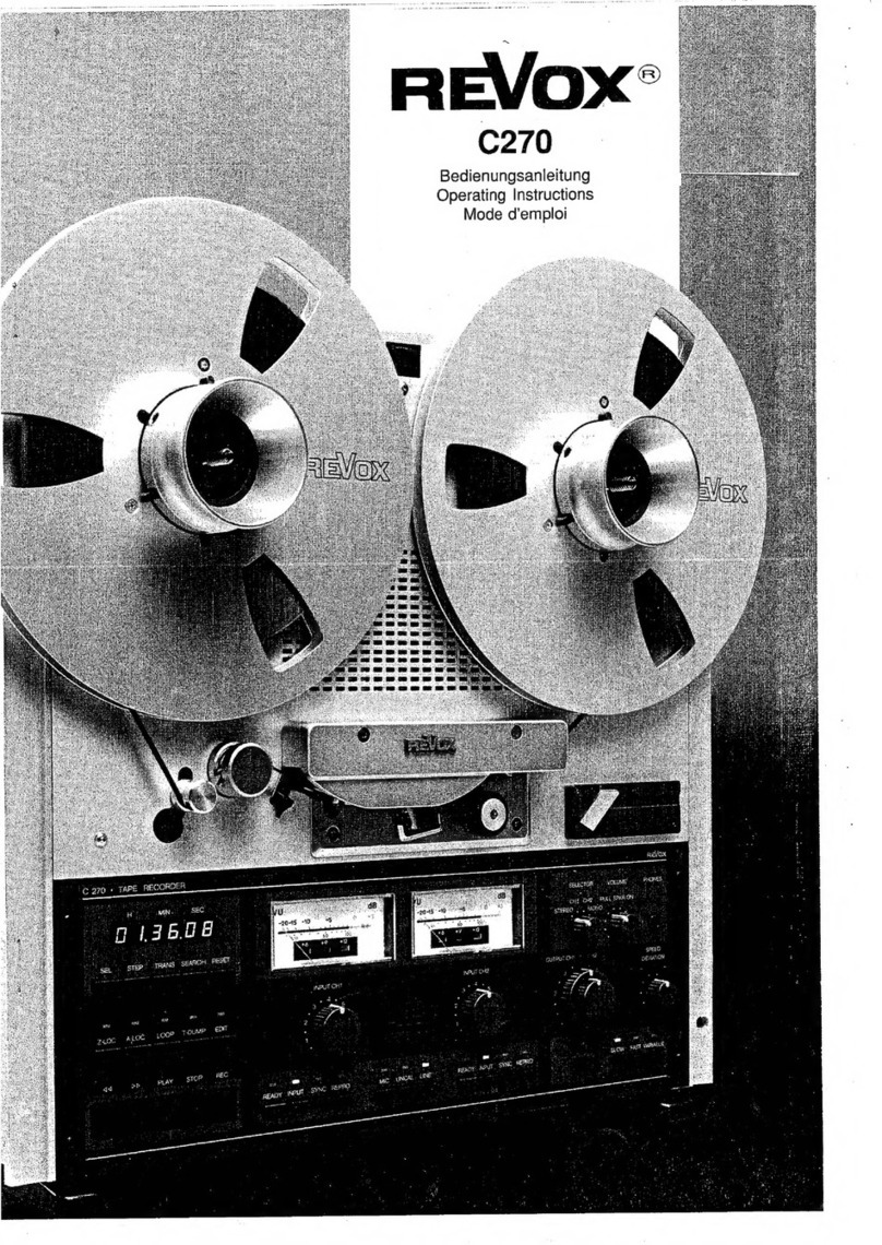 Revox C270 User manual