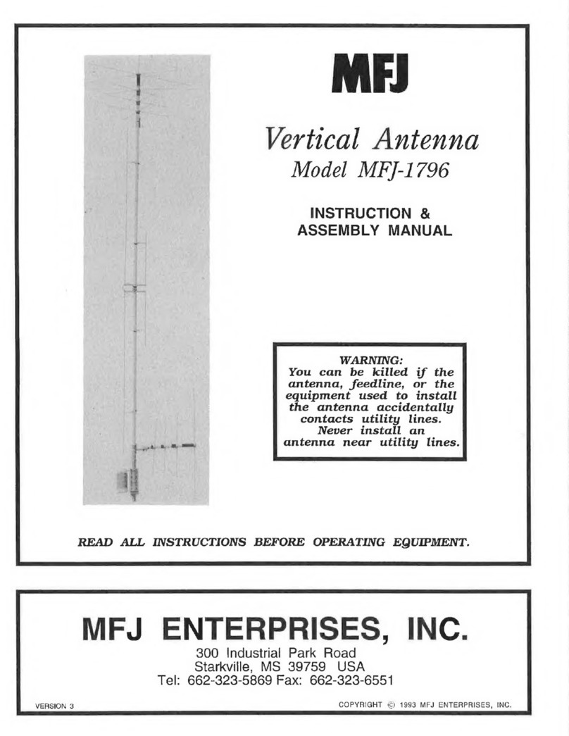 MFJ Enterprises MFJ-1796 Instruction & assembly manual