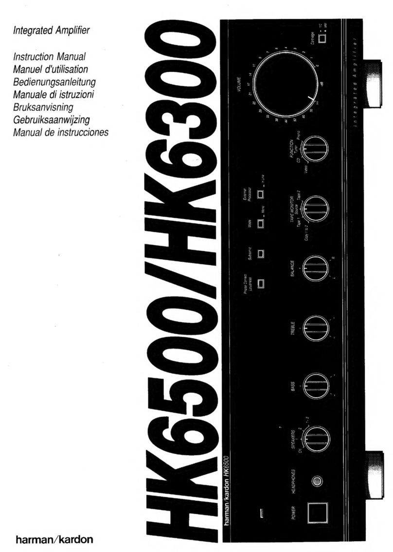 Harman Kardon HK6500 instruction manual