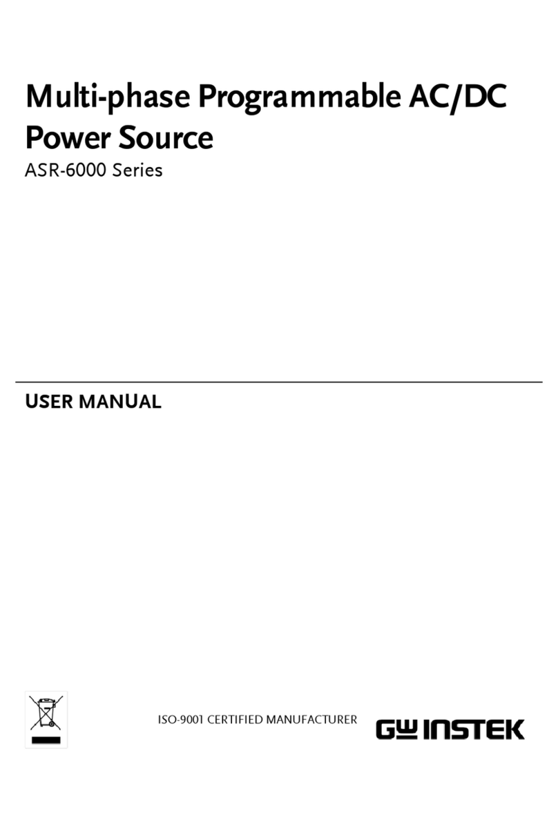 GW Instek ASR-6000 Series user manual