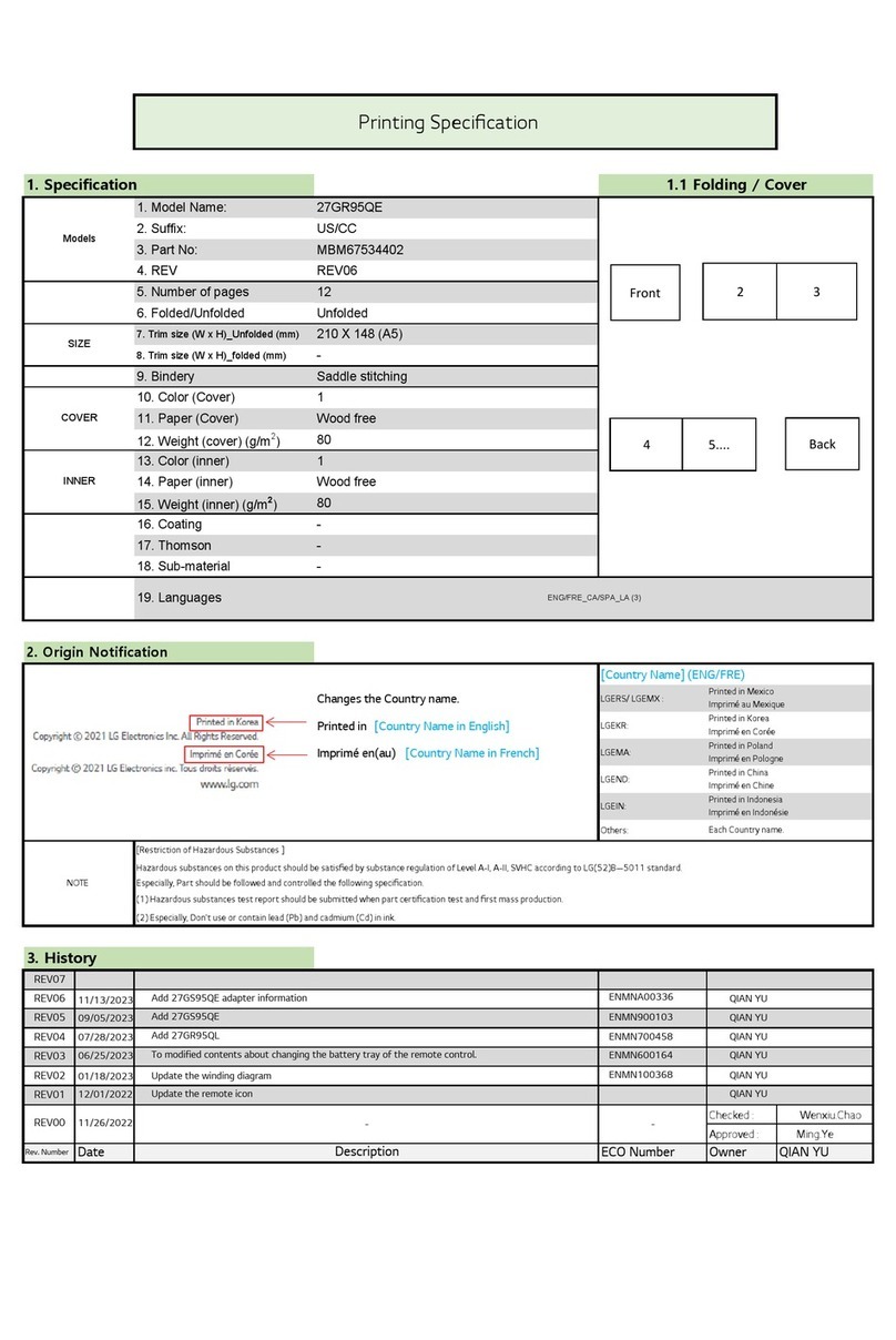 LG UltraGear 27GR95QE User manual