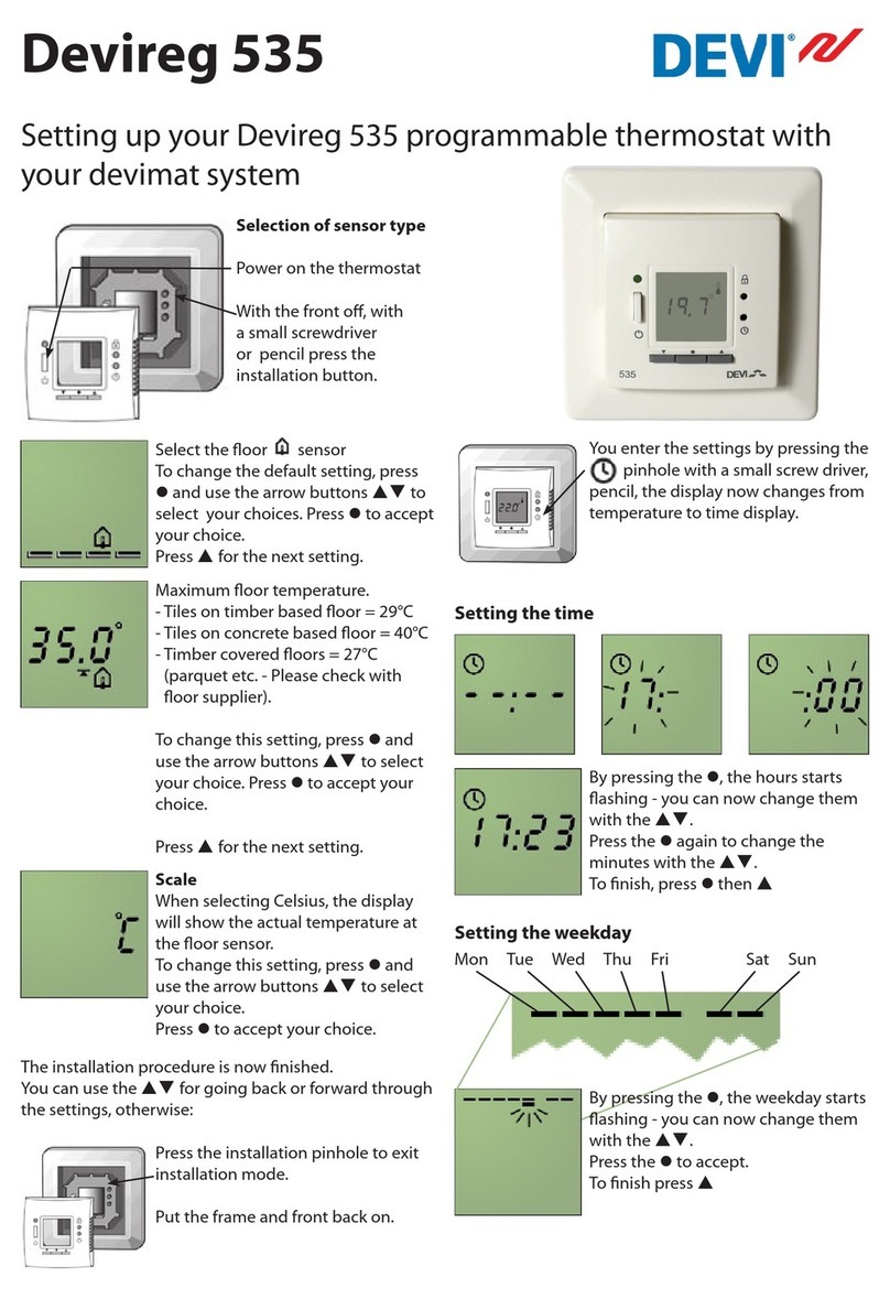 DEVI DEVIreg 535 User manual
