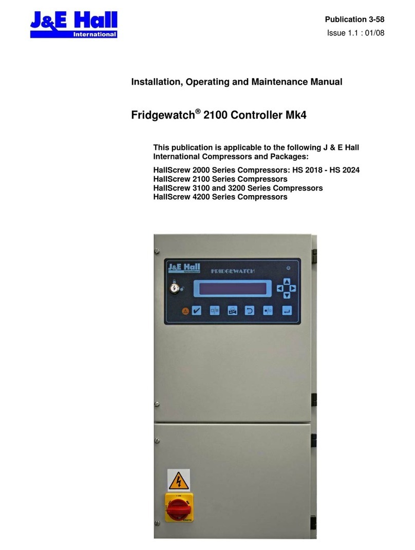 J&E Hall Fridgewatch 2100 Installation guide