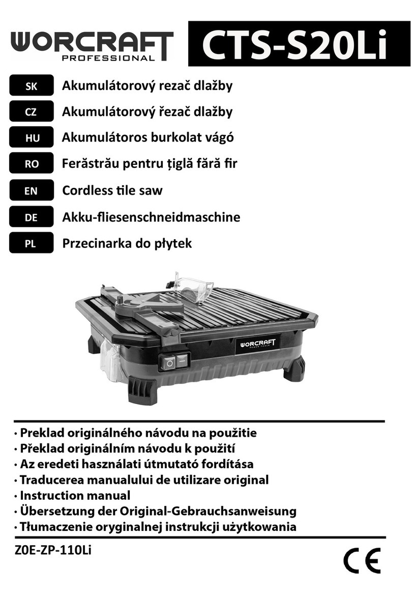 Worcraft CTS-S20Li User manual