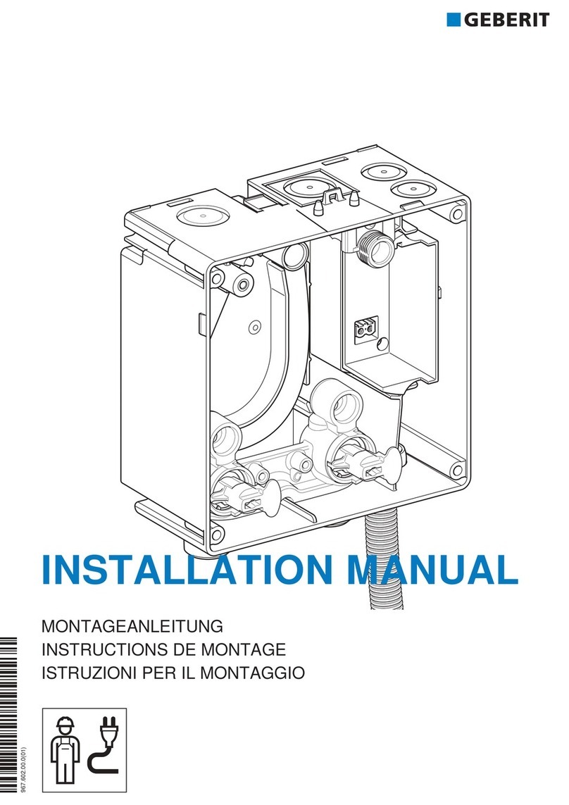 Geberit 111561001 installation manual