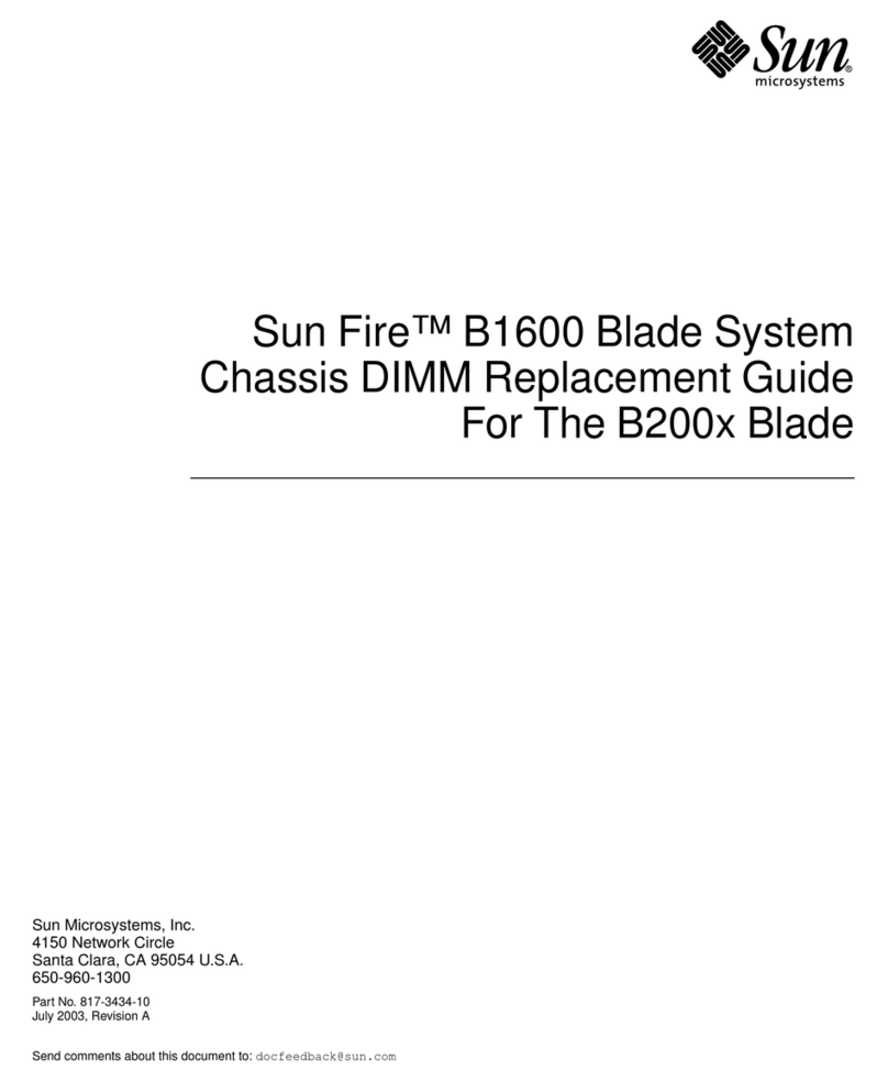 Sun Microsystems Sun Fire B1600 Administration Replacement guide Sun Microsystems Sun Fire B1600 Administration Replacement guide