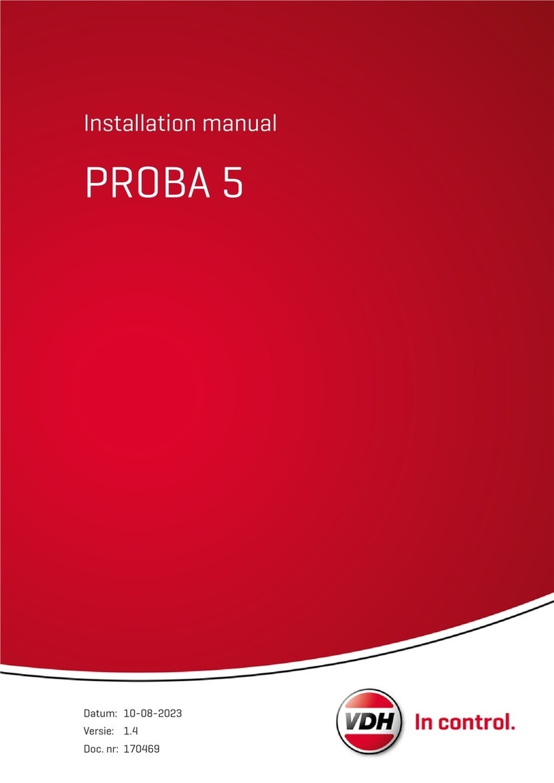 VDH PROBA 5 Compact installation manual