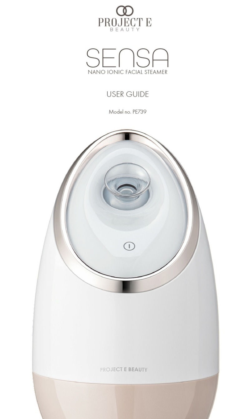 PROJECT E BEAUTY SENSA PE739 user guide