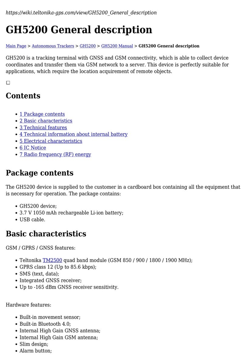 Teltonika GH5200 User manual