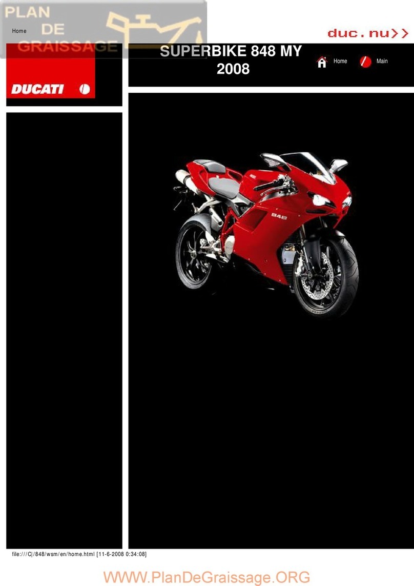 Ducati SUPERBIKE 848 MY 2008 manual
