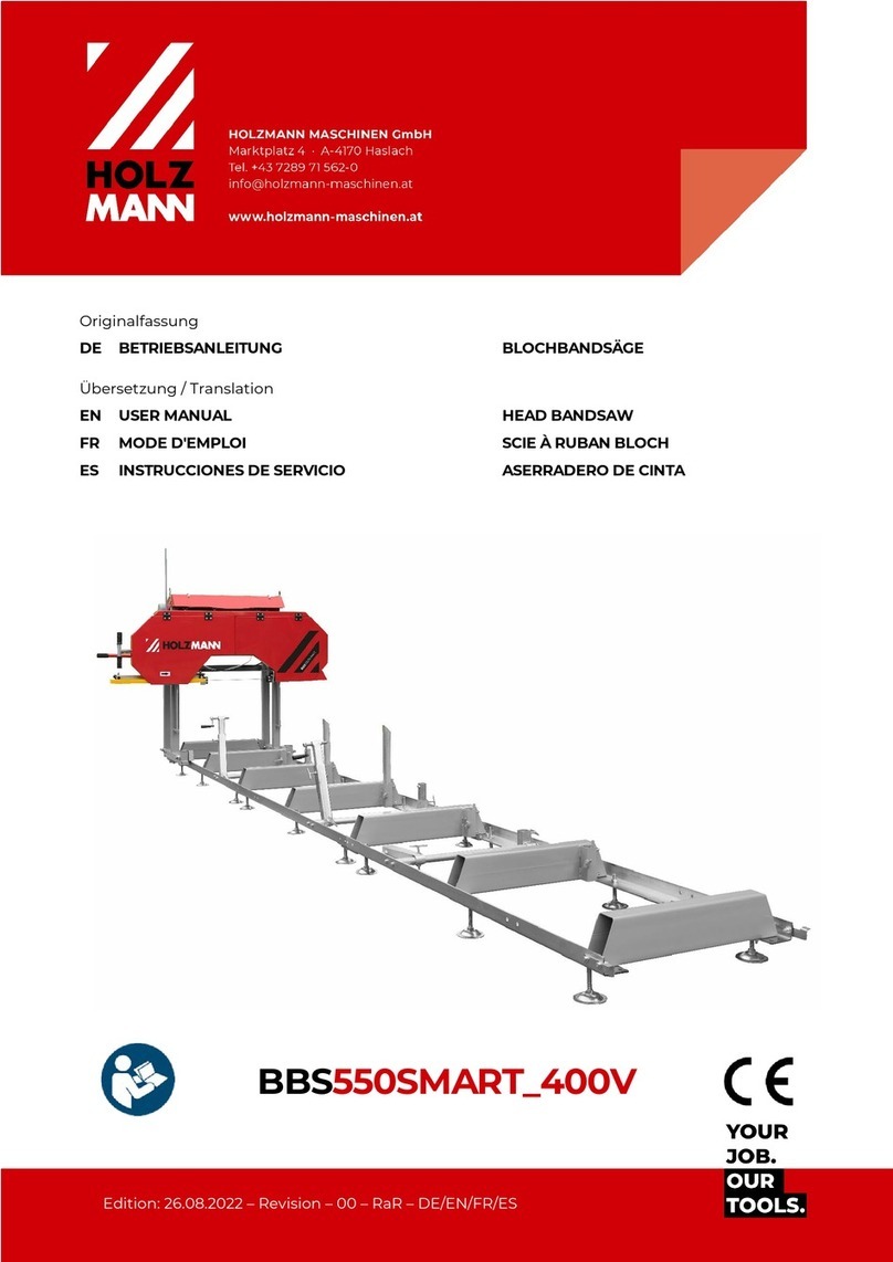 HOLZMANN MASCHINEN BBS550SMART 400V user manual