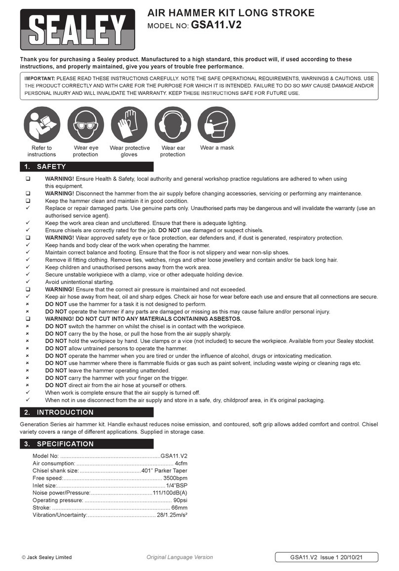 Sealey GSA11.V2 User manual