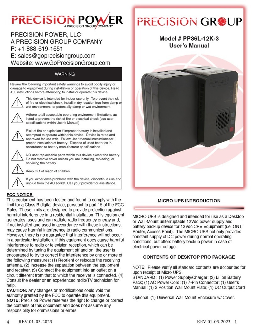 Precision Power PP36L-12K-3 user manual