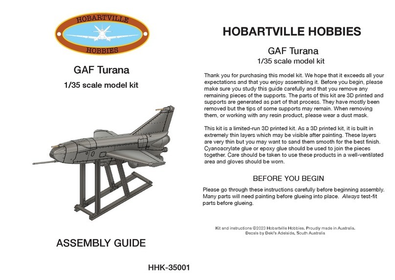 Hobartville Hobbies GAF Turana Assembly guide
