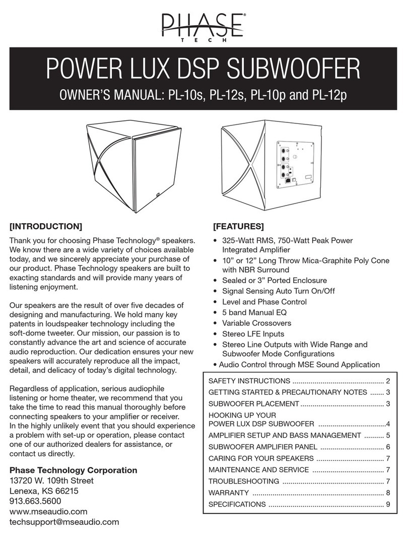 Phase-Tech POWER LUX PL-10s owner's manual