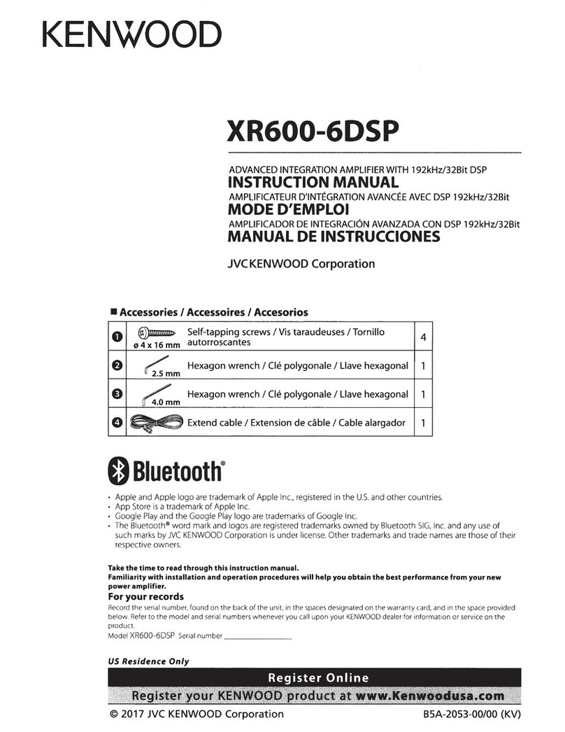 Kenwood XR600-6DSP instruction manual