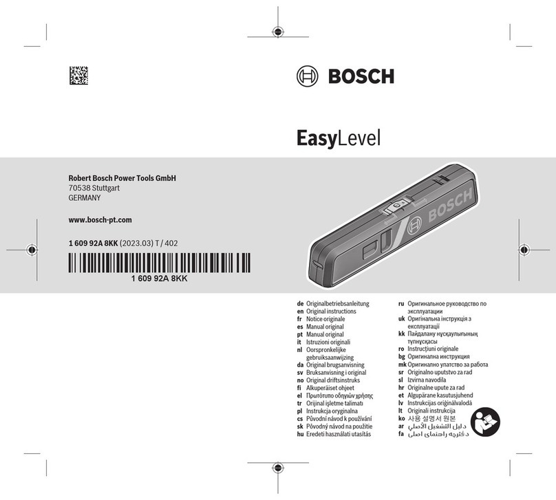 Bosch EasyLevel User manual