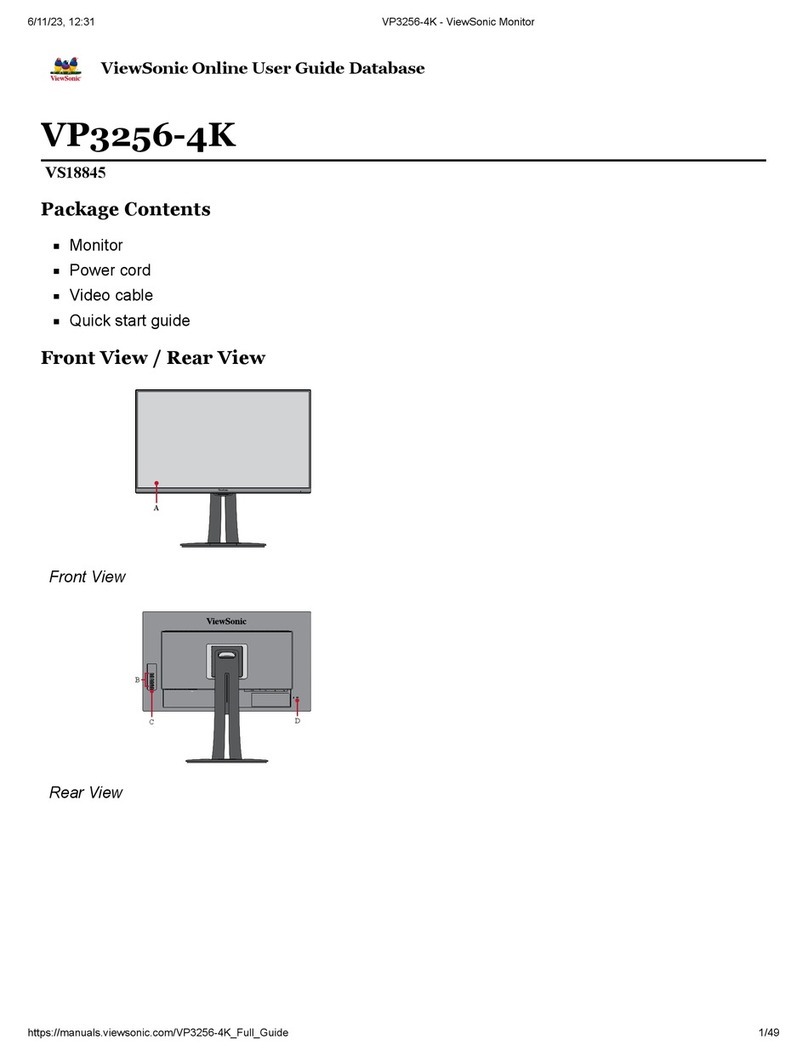 ViewSonic ColorPro VP3256-4K User manual ViewSonic ColorPro VP3256-4K User manual