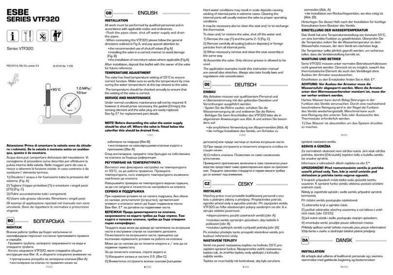 ESBE VTF320 Series manual