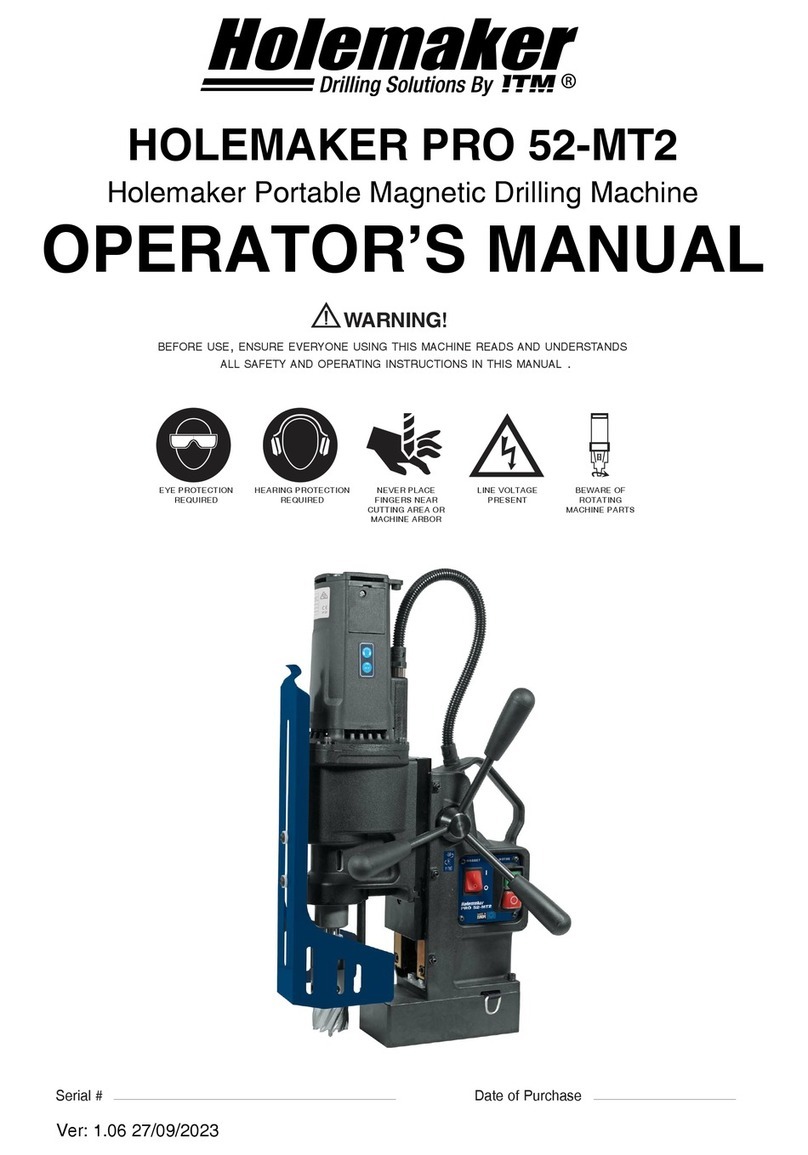 Itm HOLEMAKER PRO 52-MT2 User manual Itm HOLEMAKER PRO 52-MT2 User manual